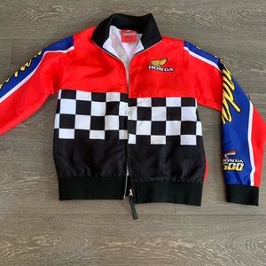 NWOT HONDA CHECKERED TRACK JACKET